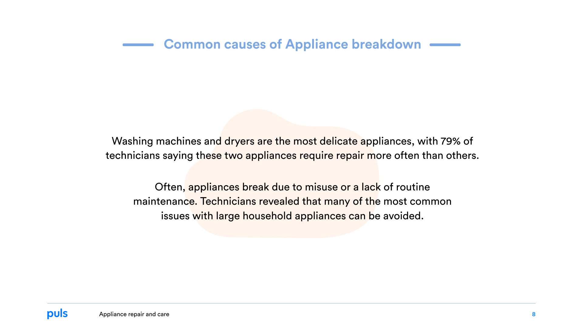 Appliance Repair Report